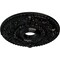 Ekena Millwork Rose Ceiling Medallion (Fits Canopies up to 7 1/4"), 18"OD x 3 1/2"ID x 1 1/2"P, Black Pearl CM18ROBPS - alternate 4